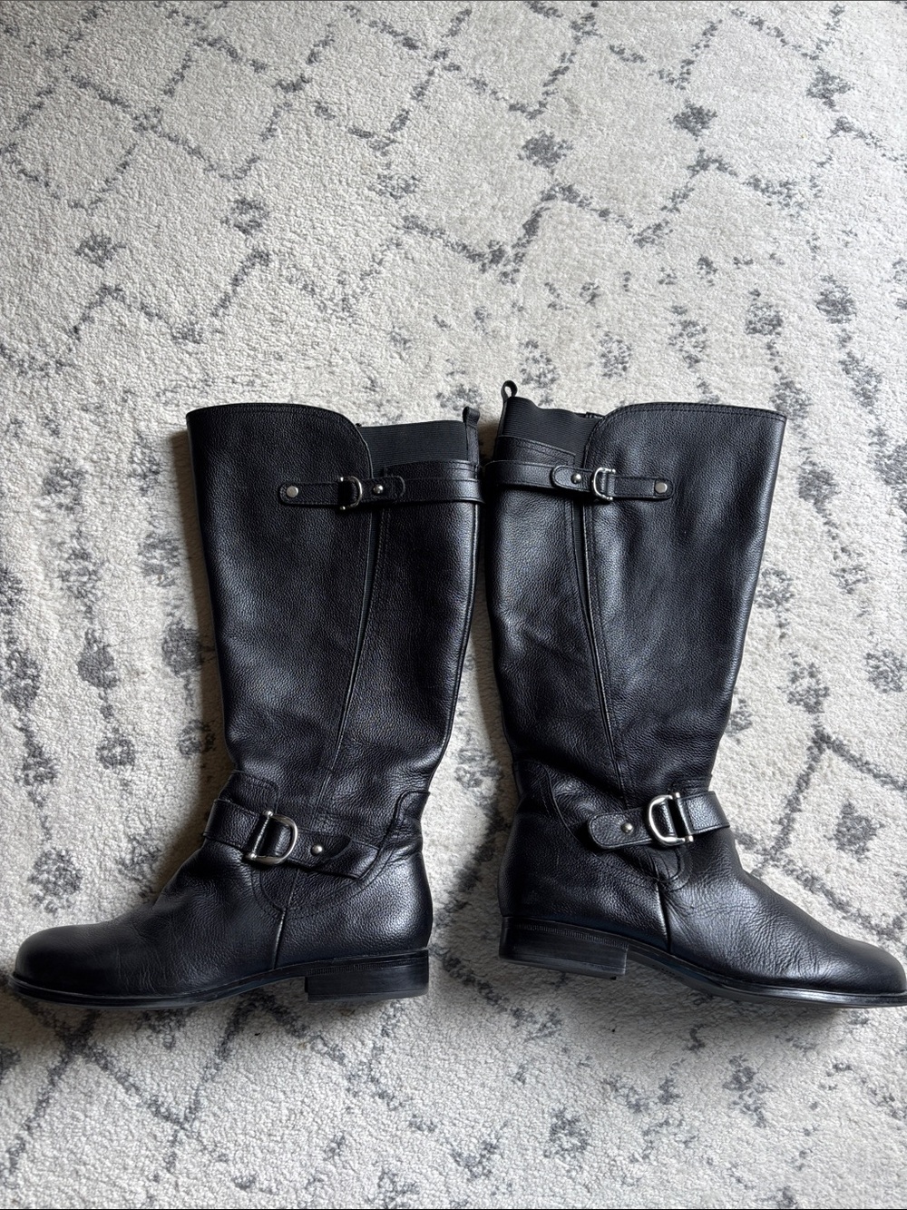 Naturalizer Jenelle wide calf leather riding boot- Size 9 Wide